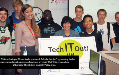Tech IT Out! MN connects with Apple Valley’s Eastview High School