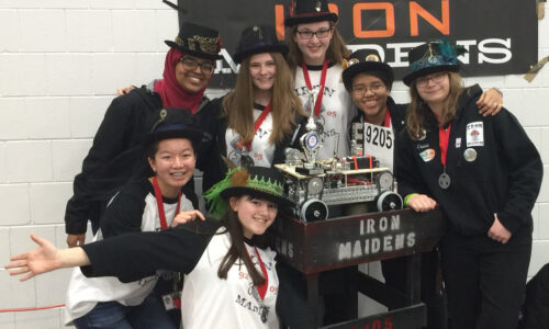 SPARCS/Aspirations News: ‘Iron Maidens,’ Apple Valley H.S. Robotics Team, earns ‘Inspire Award’ at Dec. 13 competition